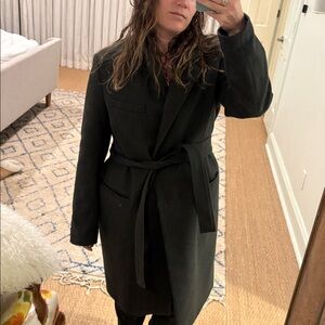 House of Dagmar long wool belted coat